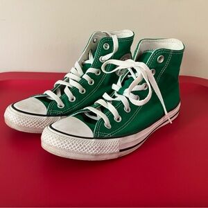 Green Converse High-Tops